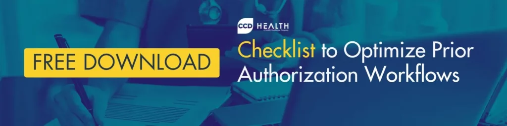 Prior auth workflow optimization checklist download
