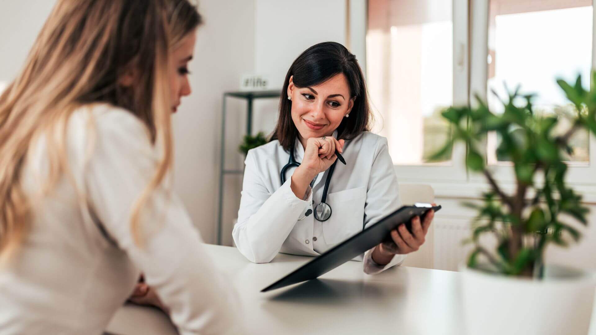 doctor and patient during a medical appointment